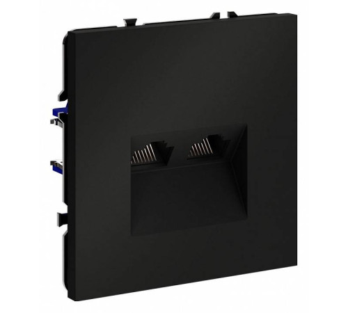 Розетка двойная Ethernet RJ-45 без рамки Voltum S70 VLS060208