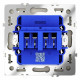 Розетка акустическая без рамки Voltum S70 VLS060305