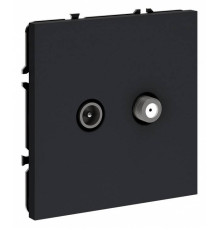 ТВ-розетка и SAT-розетка оконечная без рамки Voltum S70 VLS060407
