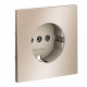 Накладка для розетки с заземлением и со шторками Voltum S70 METAL VLSM000710