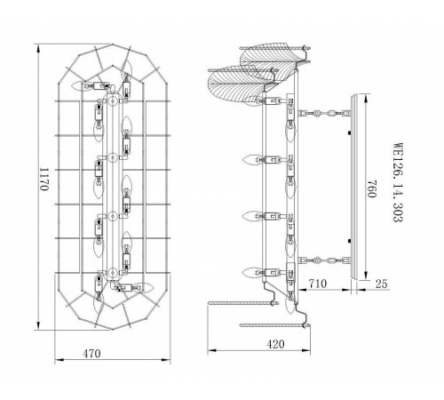 Потолочная люстра Wertmark Arctioma WE126.14.303