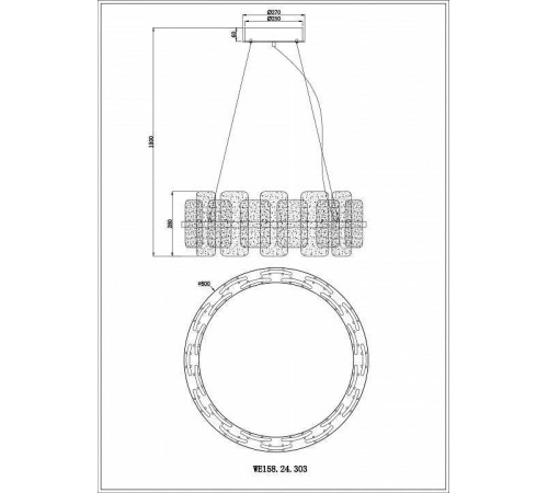 Подвесной светильник Wertmark Nelly WE158.24.303