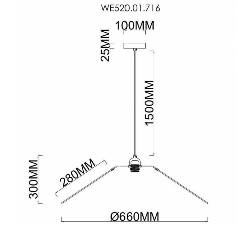 Подвесной светильник Wertmark Palma WE520.01.716