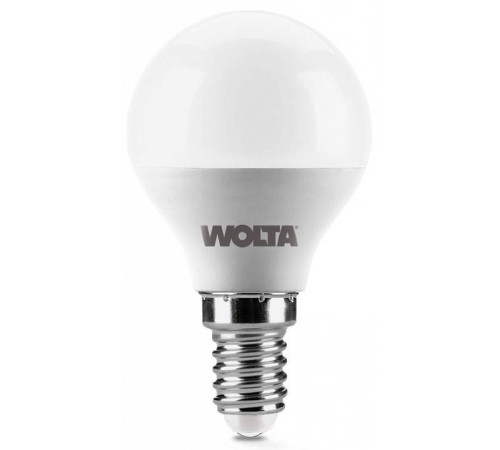 Лампа светодиодная Wolta E14 7.5Вт 3000K 25Y45GL7.5E14