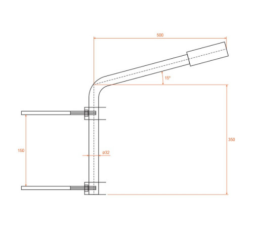 Крепление для фонарного столба Wolta К1П-035-05-2-012х06-Б