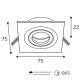 Встраиваемый светильник Wolta ALTO mini WDL-MR11/01BL-S