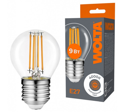 Лампа светодиодная Wolta WF-G45-9W4KE27