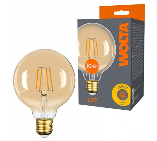 Лампа светодиодная Wolta WF-G95-10W2.4KE27
