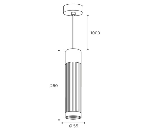 Подвесной светильник Wolta LUXOR WSL-GU10/P19G