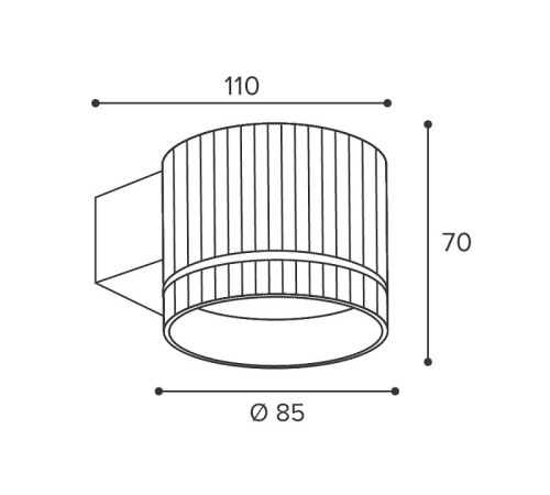 Накладной светильник Wolta NIMB WSL-GX53/W18BG