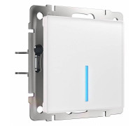 Выключатель сенсорый одноклавишный с подсветкой и функцией Wi-Fi, без рамки Werkel белый W4510601