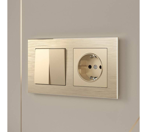 Выключатель двухклавишный без рамки Werkel W112 6 W1120011