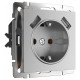 Розетка с заземлением и со шторкой и 2хUSB, без рамки Werkel W1171506