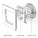 Розетка с заземлением и со шторкой и 2хUSB, без рамки Werkel W1171506