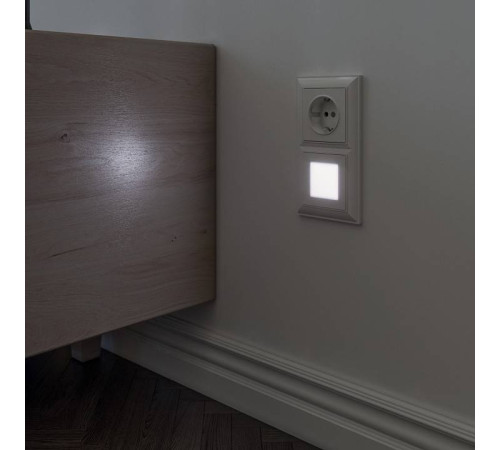 Заглушка для поста с подсветкой, без рамки Werkel белый W1154301