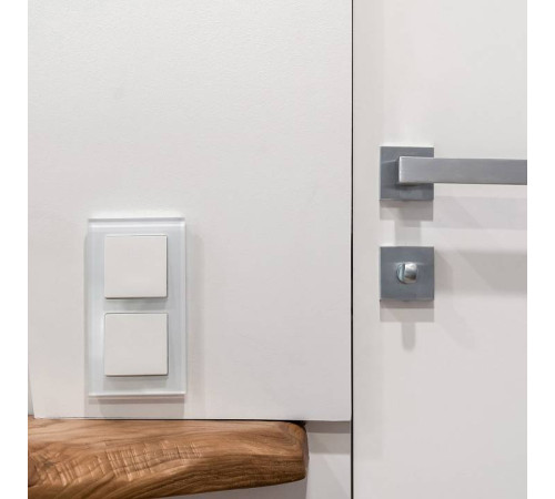 Выключатель проходной одноклавишный без рамки Werkel белый W1112001