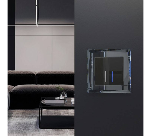 Рамка на 1 пост Werkel Diamant (черный) W0011208