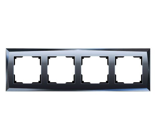 Рамка на 4 поста Werkel Diamant (черный) W0041208