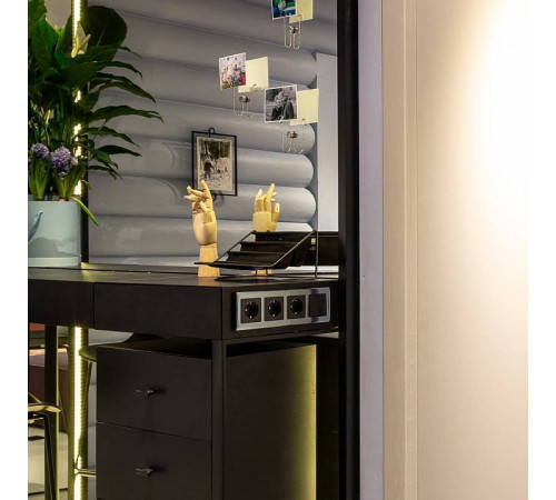 Рамка на 4 поста Werkel Diamant (черный) W0041208