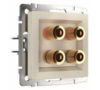 Розетка акустическая без рамки Werkel слоновая кость W1185003