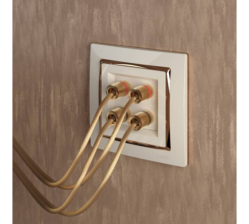 Розетка акустическая без рамки Werkel слоновая кость W1185003