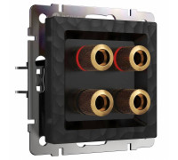 Розетка акустическая без рамки Werkel Hammer W1285008 (черный)