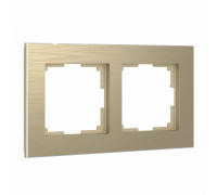 Рамка на 2 поста Werkel Aluminium W0021711 (шампань)