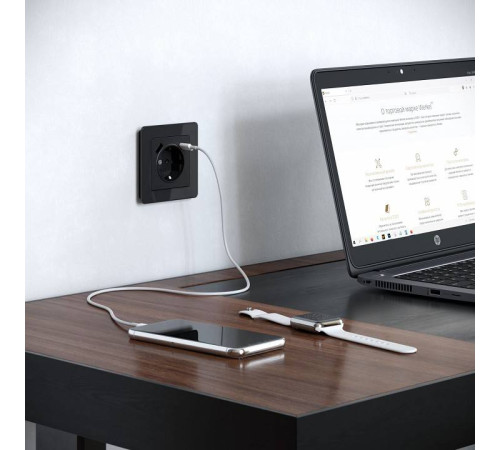 Рамка на 1 пост Werkel Acrylic черный W0012708