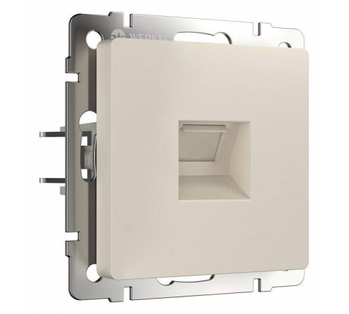 Розетка Ethernet RJ-45 без рамки Werkel Айвори матовый W1181062