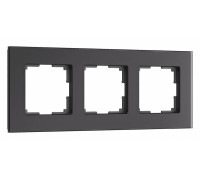 Рамка на 3 поста Werkel Senso черный soft-touch W0033108