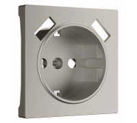 Накладка для розетки с заземлением и 2хUSB Werkel дымчатый W1279504