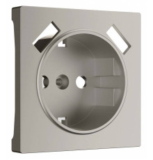 Накладка для розетки с заземлением и 2хUSB Werkel дымчатый W1279504