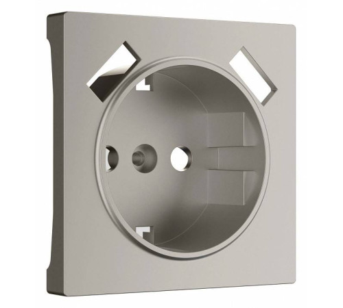Накладка для розетки с заземлением и 2хUSB Werkel дымчатый W1279504