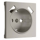 Накладка для розетки с заземлением и 2хUSB Werkel дымчатый W1279504