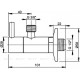 Угловой вентиль с фильтром AlcaPlast 1/2 x 3/8 круглый ARV001
