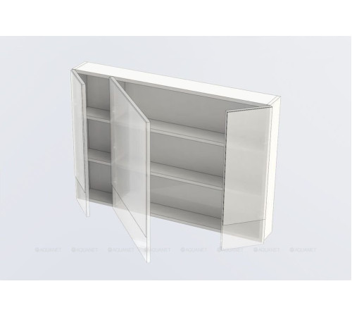 Зеркало-шкаф Aquanet Нота 100 белый 00165372