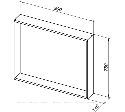Зеркало Allen Brau REALITY 90 черный браш 1.32019.BB