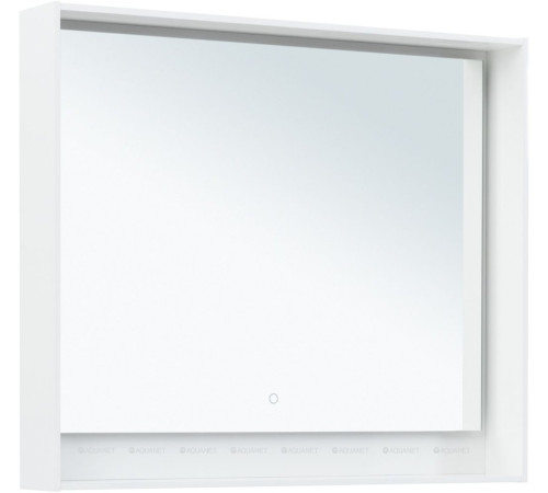Зеркало Aquanet Милан 100 LED белый глянец 00306372