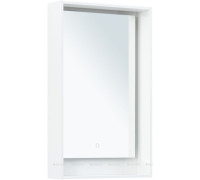 Зеркало Aquanet Милан 50 LED белый глянец 00336390
