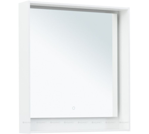 Зеркало Aquanet Милан 80 LED белый глянец 00306384