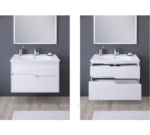 Зеркало Aquanet Модена 85 LED белый 00196966