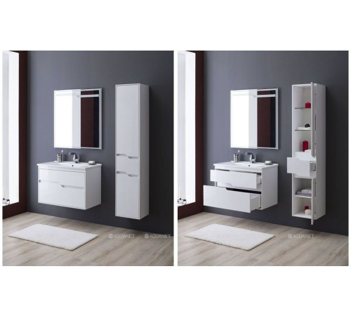 Зеркало Aquanet Модена 85 LED белый 00196966