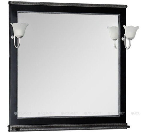 Зеркало Aquanet Валенса 100 черный кракелюр серебро 00180297