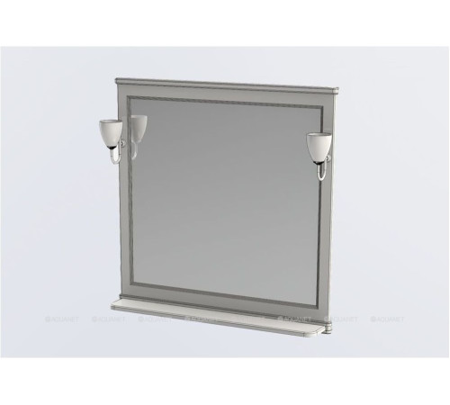 Зеркало Aquanet Валенса 100 черный кракелюр серебро 00180297