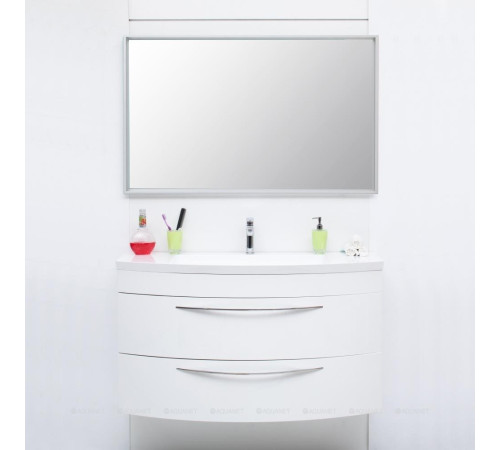 Зеркало De Aqua Алюминиум 120 см с подсветкой 4 стороны серебро 00261698