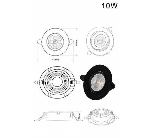 Встраиваемый светильник Zortes RAIZ ZRS.57796.10