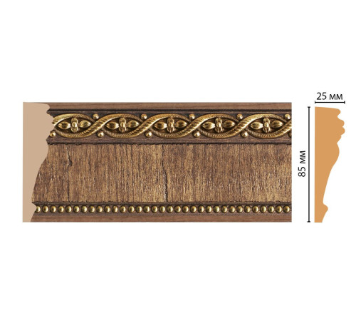 Молдинг DECOMASTER 152-3 ДМ 85х25х2400 мм 152-3 ДМ