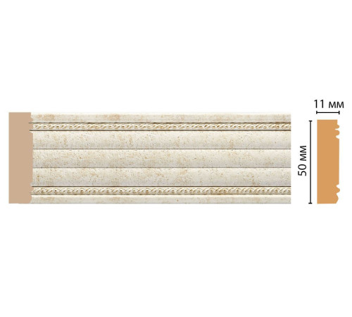 Молдинг DECOMASTER 156-41 ДМ 51х11х2400 мм 156-41 ДМ