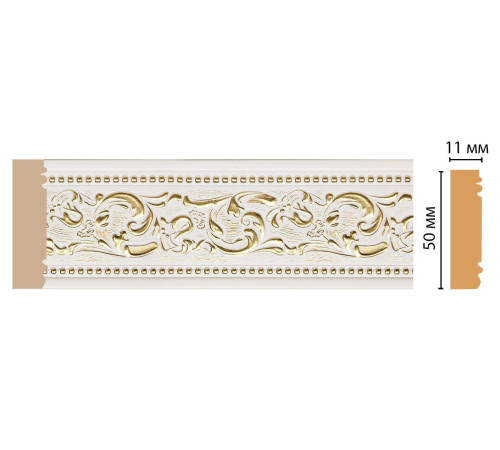 Молдинг DECOMASTER 156-54 ДМ 51х11х2400 мм 156-54 ДМ