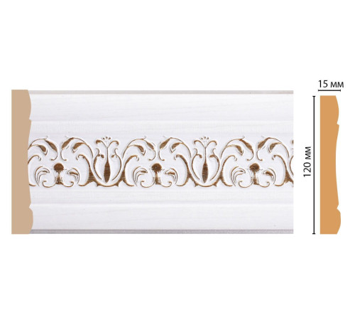Молдинг DECOMASTER 162-118 120х15х2400 мм 162-118